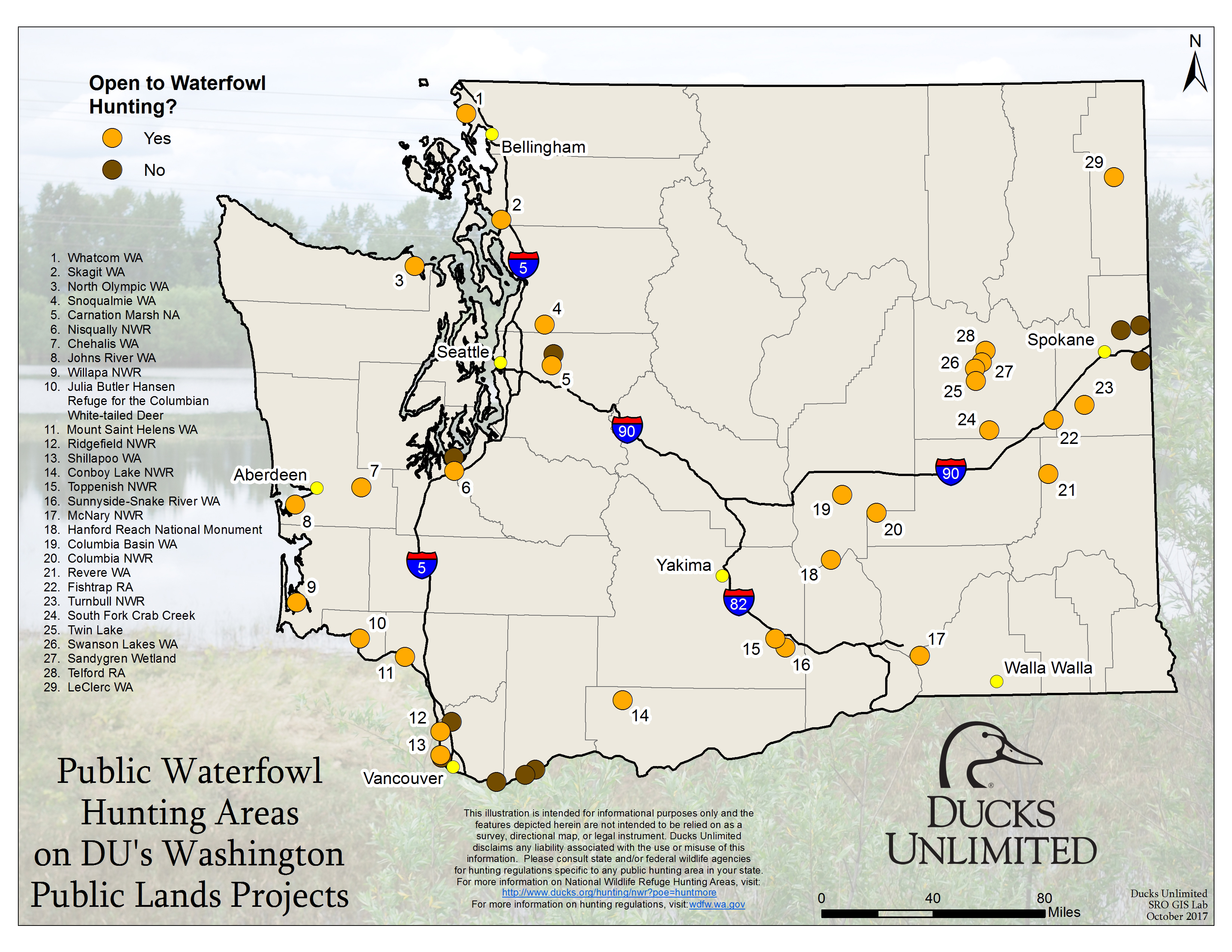 Washington Hunting Area Map